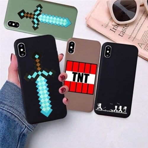 Game Cartoon High Quality Silicone Soft Shell Phone Case for IPhone 11 Pro XS Max X XR 7 8 6 6s Plus Matte Matte Phone Cover
