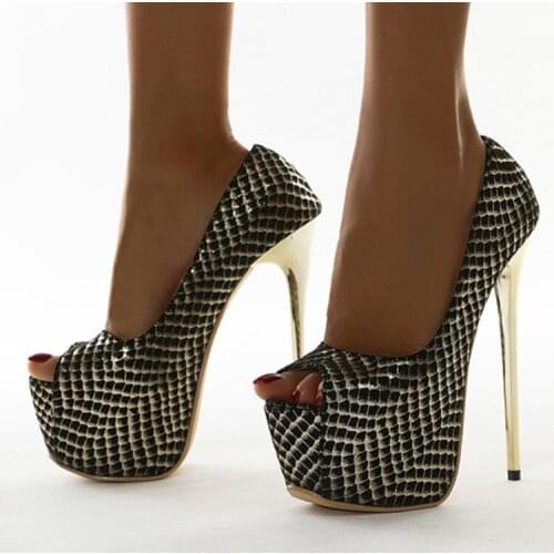 New Womens Stiletto Hengtian High Heels Pumps Sexy Hate High Snake Print High-heeled Fish Mouth Shoes Dress Wedding Bride Shoes