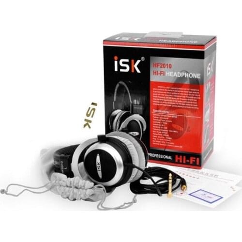 Original ISK HF2010 Semi-open Monitor Headphones HiFi Stereo Earphone Studio Recording Audio Headset Noise Canceling Headphones