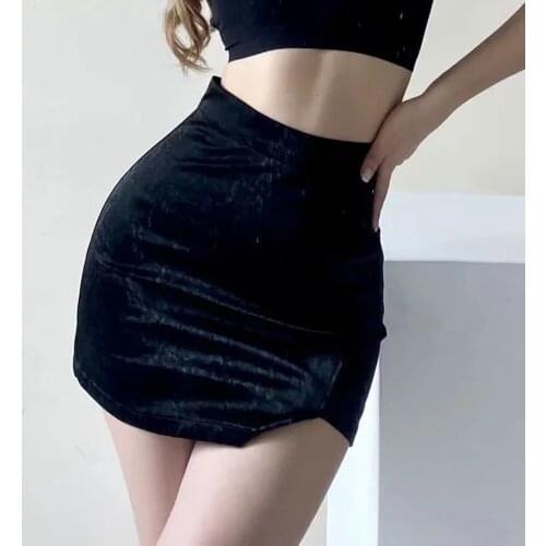 OUROPEAN ZTATION Women's Leather Skirts