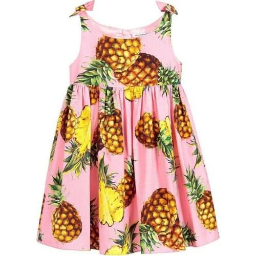 Girls Dresses Summer 2021 Princess Disfraz Infantil Flower Girls Party Dresses Printed Kids Dress For Girls Children Clothes