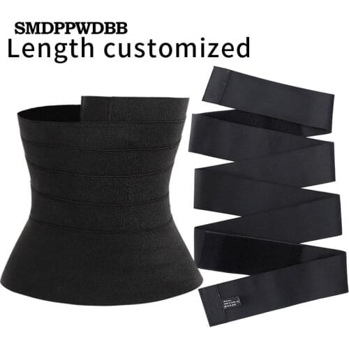 Waist Trainer Body Shaper Belt Free Size Tummy Wrap Belt Resistance Bands Women Men Sweat Slimming Belt Wraps Weight Loss