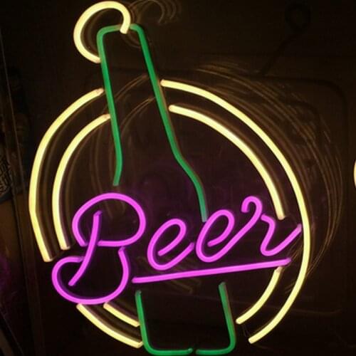 Christmas decorate coffee beer shop flex neon sign