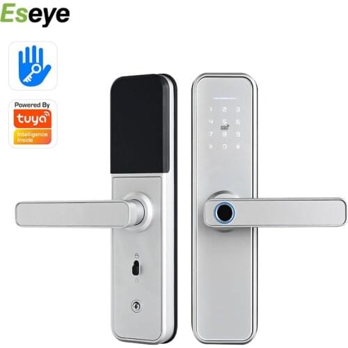 Eseye Smart Lock Alexa Google App Fingerprint Keyless For Home WIFI Digital Lock Remote Control Tuya Smart Lock Door
