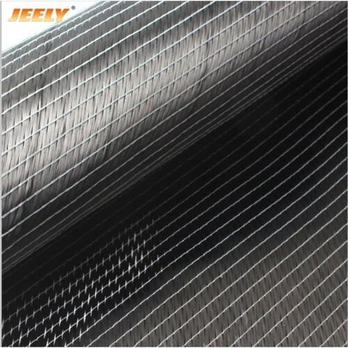 12K 200g/m2 0.25mm Thickness ± 45 degree Carbon Fiber Double Biaxial Fabric 1.27mx0.5m/1 Square Meter