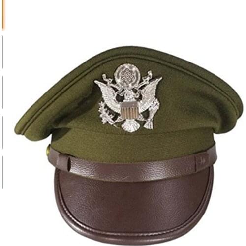 WW2 US Air Force OfficerS Military Hat With Silver Color Eagle Badge MILITARY HAT
