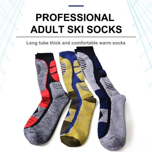 Winter ski socks warm and thick pure cotton sports ski riding running ski socks warm socks leg socks nonslip and cold protection