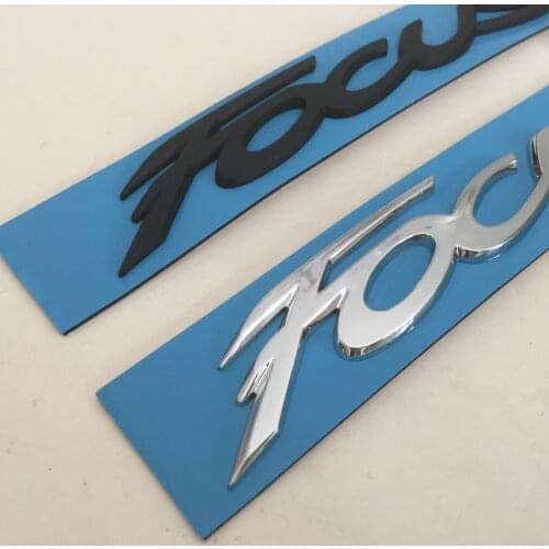 10pcs 3D ABS black/silver F-ocus car Letter Rear trunk Decals Emblem badge sticker Decal Car styling auto Accessories