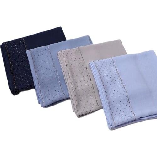 10 PCS Fashion Women Bubble Pearl Chiffon Scarf Hijab Hot Drilling Shawls Headband Hijabs Scarves Scarf 19 Colors