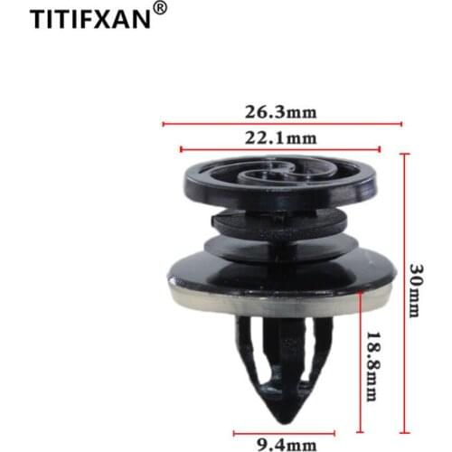 10PCS Car door interior panel trim plastic fastener clip for A4 A6 Q3 Q5 Touareg Magotan Sagitar CC Golf 6 7