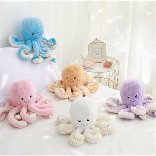 18-80cm Creative Cute Octopus Plush Toys Octopus Whale Dolls & Stuffed Toys Plush Pendant Sea Animal Toys Children Baby Gifts