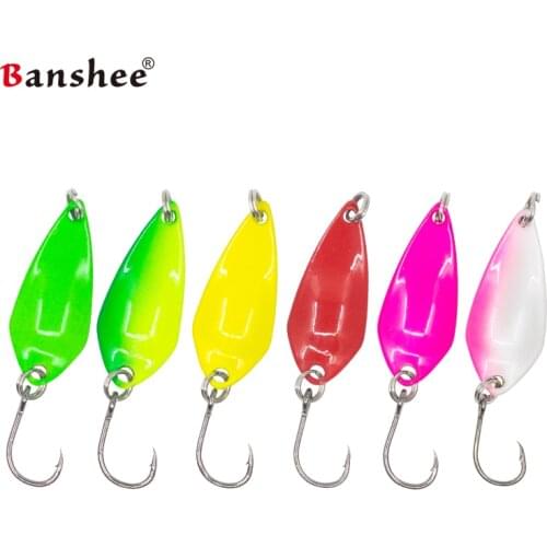 6Pcs/Lot 1.5g 1.8g 2.5g .3.5g Metal Sequins Spoon Fishing Lure Fish Bait Spoon Metal Jig Lure Hard Baits Trout Lure Spinner Bait