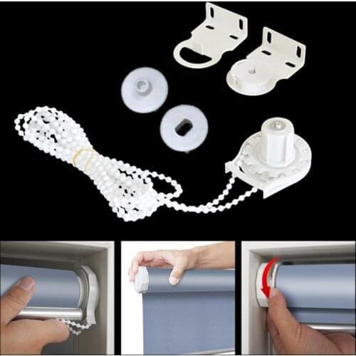 28mm Bathroom Window Curtain Shutter Head Controller Accessories Manual Bead Roller Blinds Clutch Bead Chain Kit
