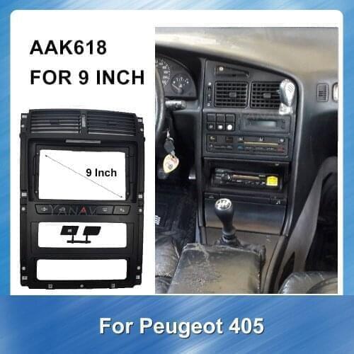 Car Radio fascia frame Dash Panel for peugeot 405 Car Audio stereo receiver dash mount kit adapter facia panel frame dashboard