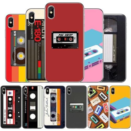 Magnetic tape Cassette audio tape phone case For iphone 12 11Pro Max 11 XR XS Max X 8 7 6 6S Plus 5 5S SE 2020 Back Cover Shell
