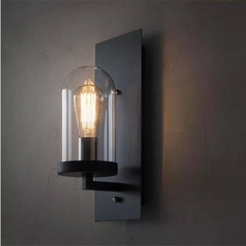 Loft Personality Retro Wall Lamp Industrial Creative Nostalgic Art Glass Wall Lamp Aisle Bathroom Wall Sconce Free Shipping