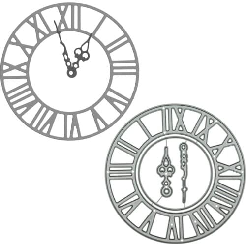 For Scrapbooking Clock Pattern Large Size Metal Cutting Dies DIY Memory Card Photo Album Clipart Paper Art Work Decorating