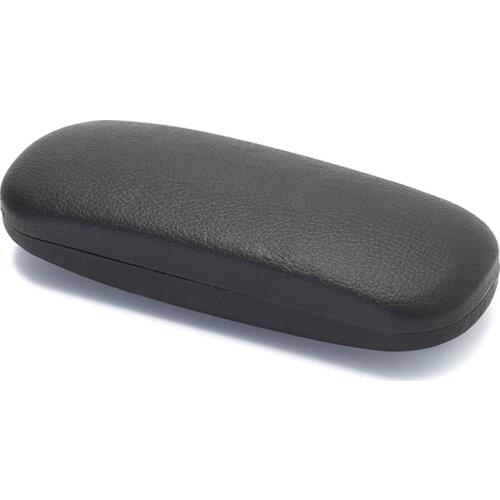 Imixlot Simple Retro Black Leather Reading Glasses Case Unisex Fashion Portable Hard Sunglasses Protector Storage Container