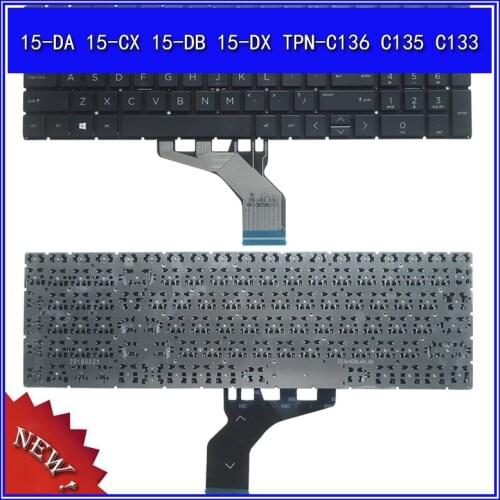 Laptop Keyboard For HP 15-DA 15-CX 15-DB 15-DX TPN-C136 C135 C133 Notebook Replace Keyboard