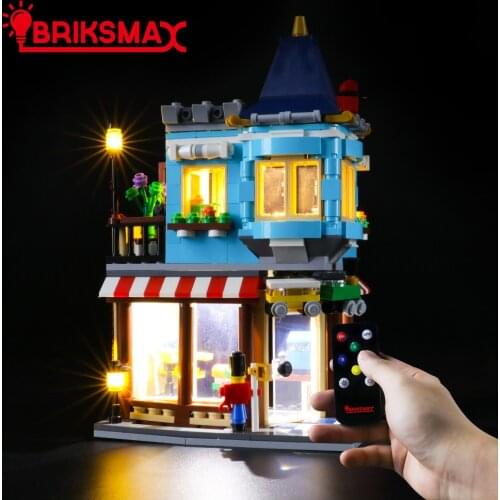 BriksMax Led Light Kit For 31105 Creator Townhouse Toy Store , Romote Control Edition