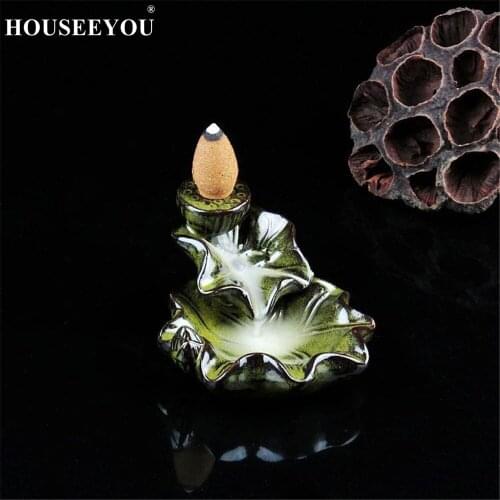Creative Home Decor The Little Monk Censer Small Buddha Burner Backflow Stick Incense Burner Purple Clay Censer Home Decoration