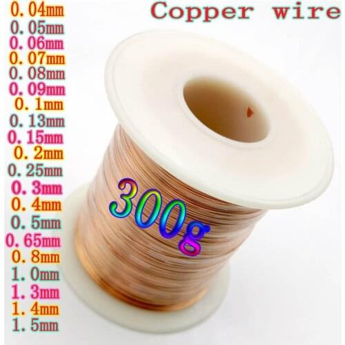 0.06 0.08 1 0.6 0.65 0.75 0.8 1.0 1.3 copper wire Magnet Wire Enameled Copper wire 300g/pc