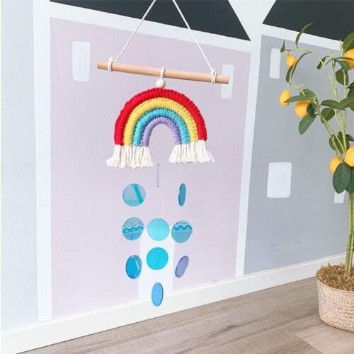 Non-toxic Rainbow Wall Hangings Decoration for Dorm Room Apartment Gallery and Backdrop Decorations Vivid Color 69HE