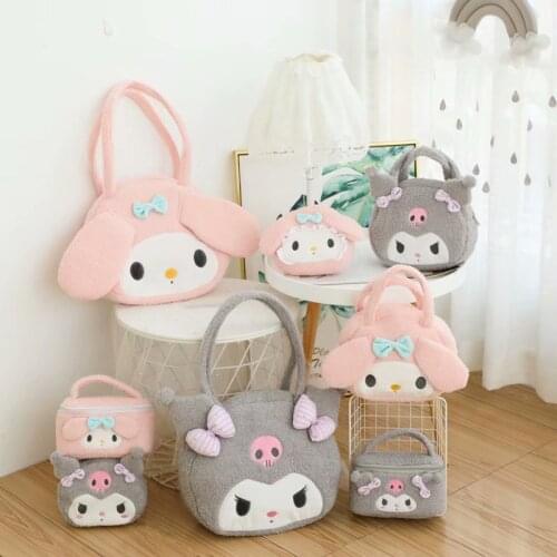 NEW 5styles Cute Series Plush Bag Toys Little Devil Bunny Cosmetic Case Handbag Shoulder Bag Doll Toy