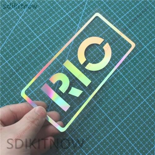 New Rainbow color changes as light Car Decal Sticker Styling Window Door For Korea KIA RIO 3 4 K2 2012 2017 2018 Accessories