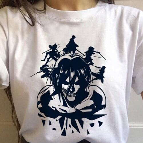 Attack On Titan Women T-shirt Levi Eye Japanese Anime Shingeki No Kyojin Graphic Tees Tops Summer Cartoon Harajuku T-shirt Femme