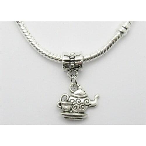 Wholesale lots 25PCS Classic charm beads dangle metal Teapot charms pendant for jewelry making