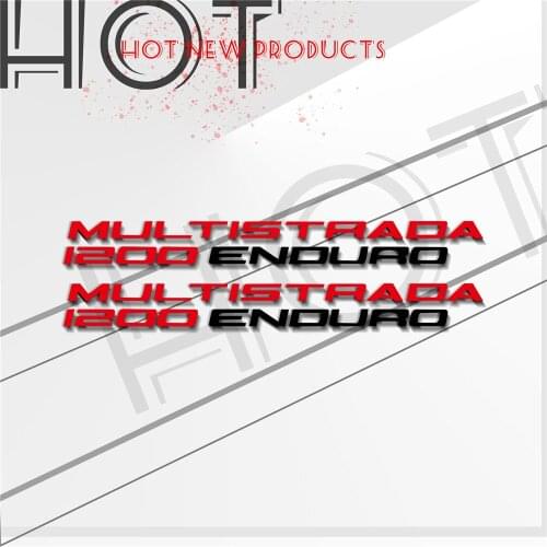 Pegatinas Motorcycle Reflective Stickers Body helmet fuel tank Waterproof logo decal For Ducati multistrada 1200 enduro