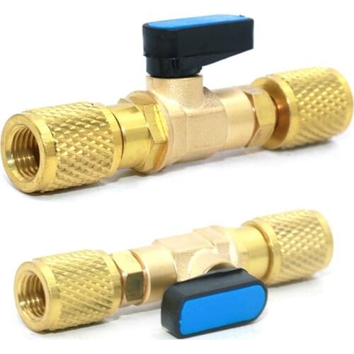 Female ball valve Vacuum gauge pressure valve ehicle air conditioning connector