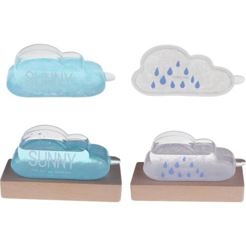 Stylish Desktop Weather Forecast Water Drop Glass Bottle With Base Barometer Bottles Weather Station