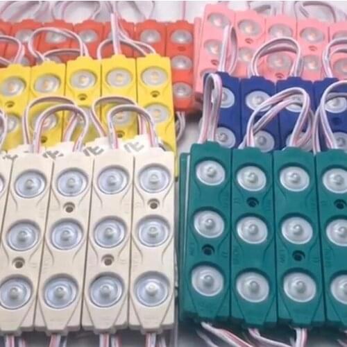 12V 1W high power led module side lighting 5730 led lamps waterproof lens led modules Strip light for signage advertising