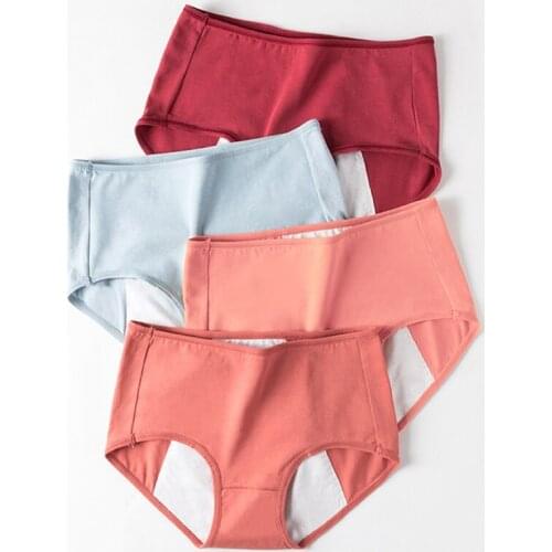Menstrual panties Large Size Leak Proof Female Underwear women Panties for periods briefs clothes Underpants Breathable cotton
