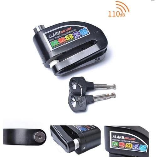 Waterproof motorcycle alarm lock bike lock security anti-theft lock moto disc brake lock