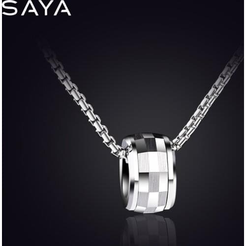 Tungsten Rotating Pendants For Female Male High Polished Brushed Finishing Can Engrave For Lovely Gift, Free Shipping