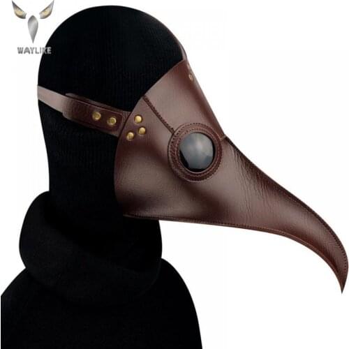 WAYLIKE Halloween Mask Real Adult Party Costume Horror Mask Plague Beak Mask Horror Carnival Cosplay Mask