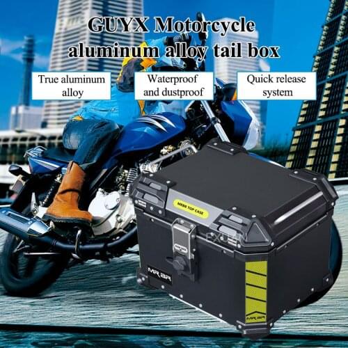 Motorcycle Aluminum Alloy Tail Box/ Electric Vehicle Rear Box /Universal Trunk /50L Large Capacity Tail Box