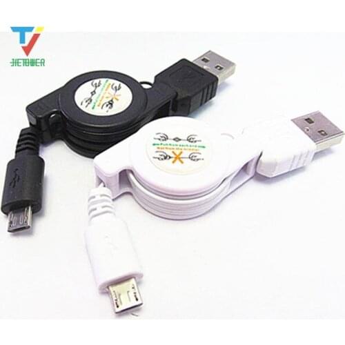 100pcs/lot Extend Retractable Micro USB Cable Tape Style for HTC Blackberry Sumsang Galaxy S2 I9100 cheap