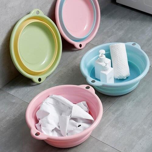 24/32.5/41.5CM Portable Folding Bucket Foldable Basin Outdoor Folding Fishing Promotion Camping Car Wash Bucket Outdoor Camping