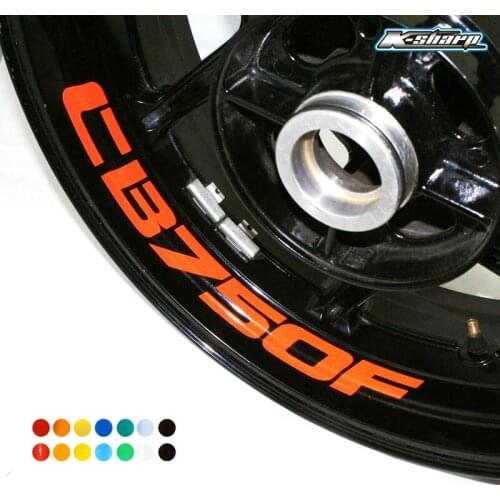 8 X CUSTOM INNER RIM DECALS WHEEL Reflective STICKERS STRIPES FIT HONDA CB 750F