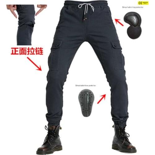 Spring and Autumn Motorcycle Pants Mens Casual Loose Bunches Pocket Pants Outdoor Hiking Sports Casual Trousers Motocross pants