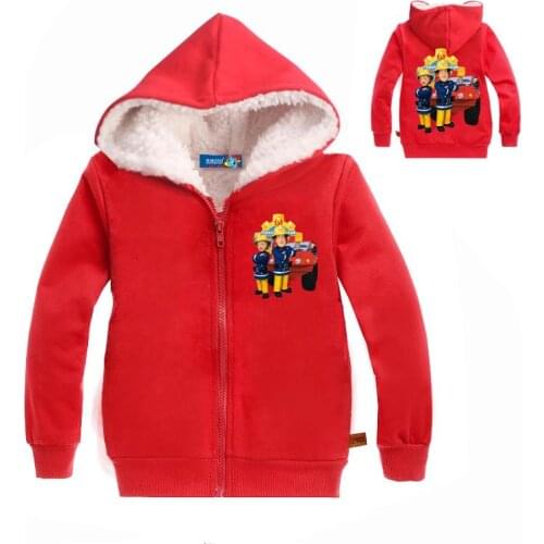 Z&Y 2-7Years Sam Fireman Costume Fur Coat Winter Kids Jackets for Boys Kids Hoodies Duck Down Cicishop Doudoune Enfant Fille