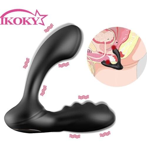 Electric Shock Prostate Massager Perineum Stimulator Sex Toys for Men Women Gay Anal Butt Plug Anal Dildo Vibrator 8 Speeds