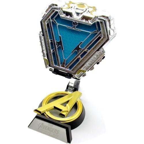 Marvel Ironman Mk50 LED Arc Reactor Tony Stark PVC Action Figure Collection Model Toys