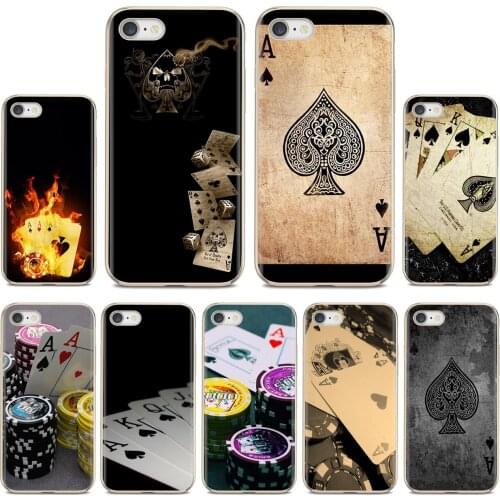 Vintage playing card Retro Poker For Huawei Y6 Y5 2019 For Xiaomi Redmi Note 4 5 6 7 8 Pro Mi A1 A2 A3 6X 5X 7A Soft TPU Cover