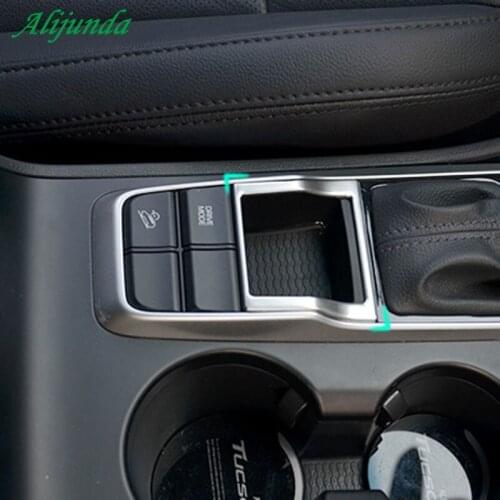 Stainless Steel ! Accessories For Hyundai Tucson 2016 2017 2018 Handbrake Hand Brake Parking Decoration Molding Cover Kit Trim
