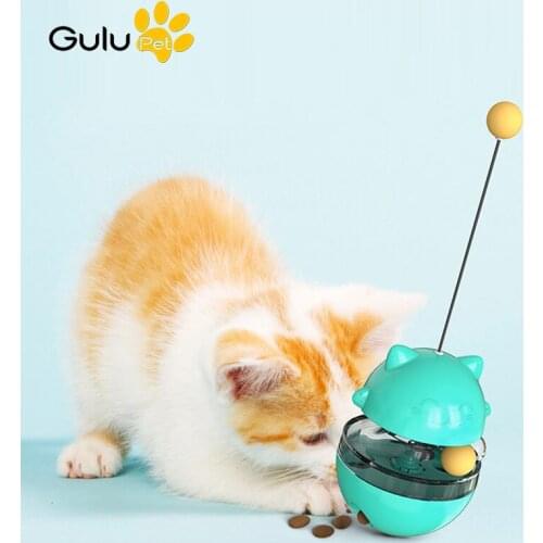 Tumbler Cat Turntable Toy Pet Cat Attractive Training Leaking Food Dispenser Leaky Ball Kitten Scratching Playing Cat Supplies